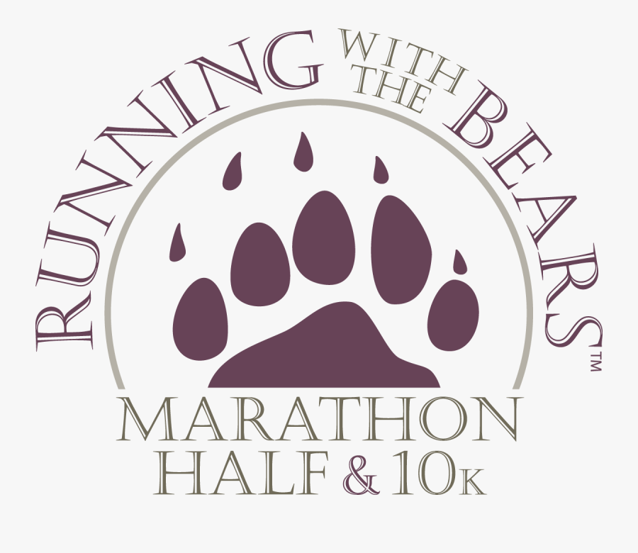 The Running With The Bears™ Marathon, Half Marathon, - Running With The Bears Logo, Transparent Clipart