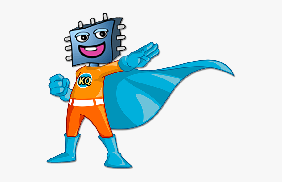 Super Kq - Kid Superhero Vector, Transparent Clipart