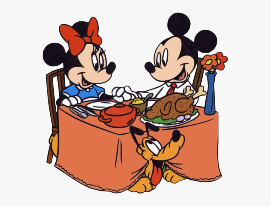 November Free Clipart At For Personal Use Transparent - Mickey And Minnie Eating, Transparent Clipart