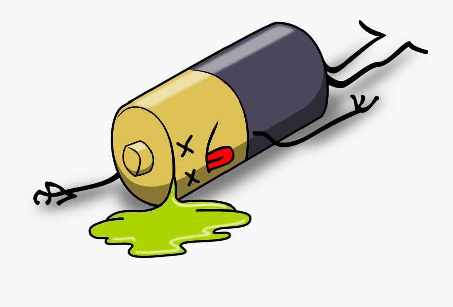 How To Charge An Atv Battery - Dead Battery Cartoon, Transparent Clipart