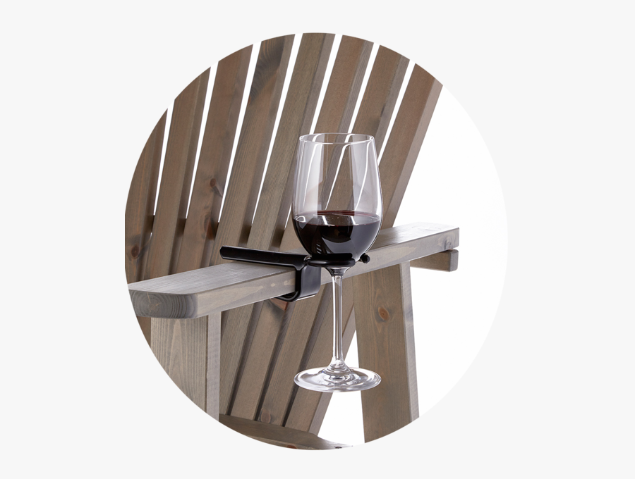 Adirondack Chairs With Wine Glass Holder, Transparent Clipart