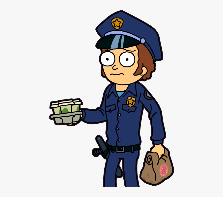 Cop Morty Pocket Morty, Transparent Clipart