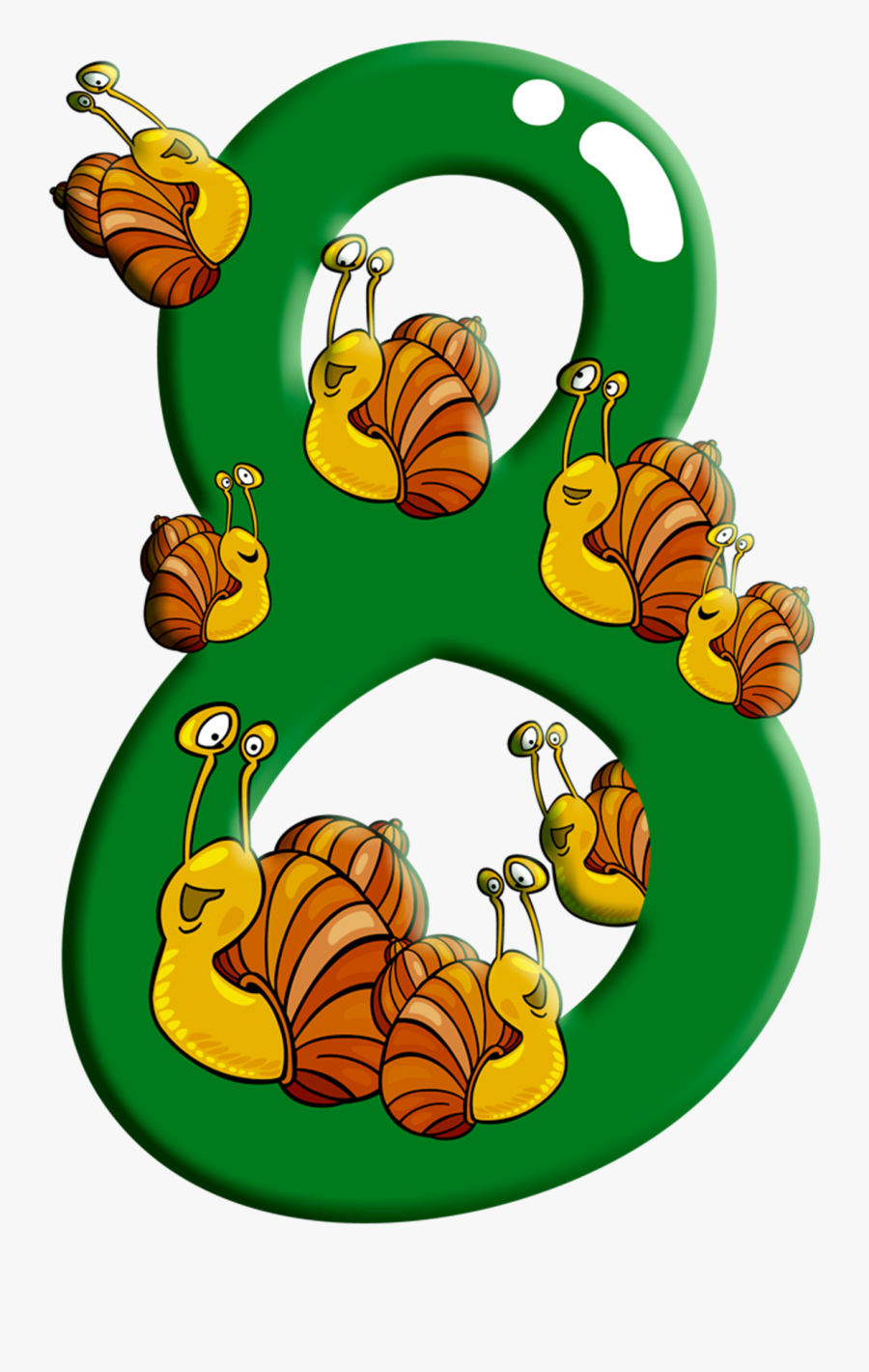 Bingo Clipart Spring - Стихи Про Цифру 8, Transparent Clipart