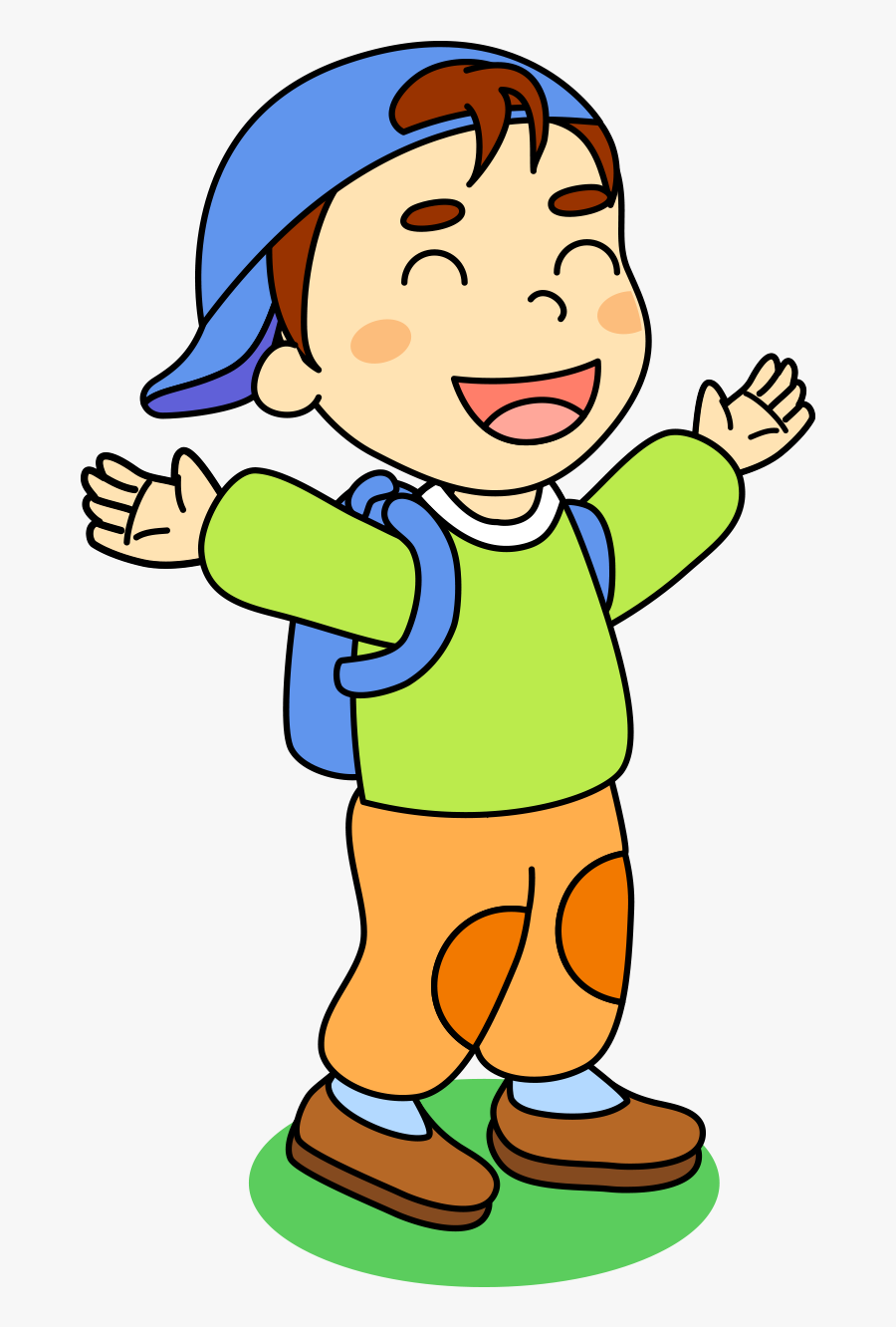 Clip Art Children Drawing Clip Art - Character Cartoon Drawing Png For Kids, Transparent Clipart