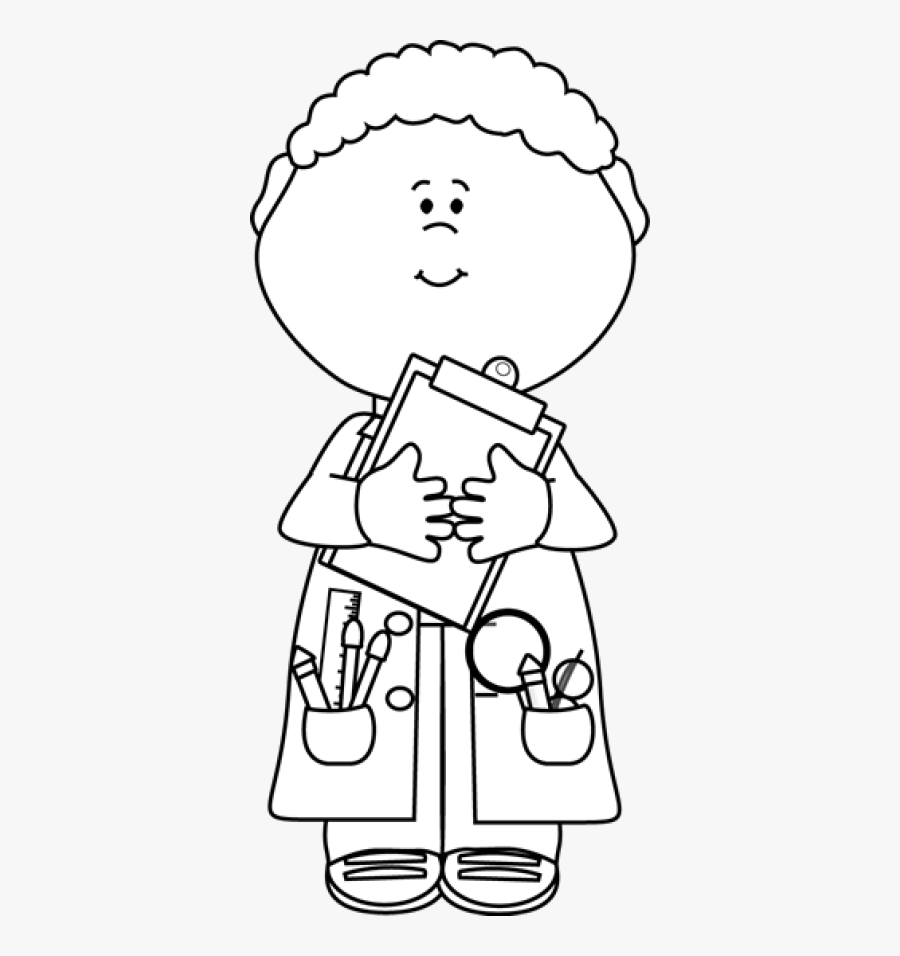 Scientist Black And White , Free Transparent Clipart ClipartKey