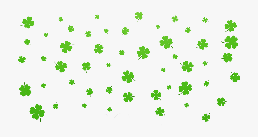 Shamrock Footer2 - Saint Patrick's Day, Transparent Clipart