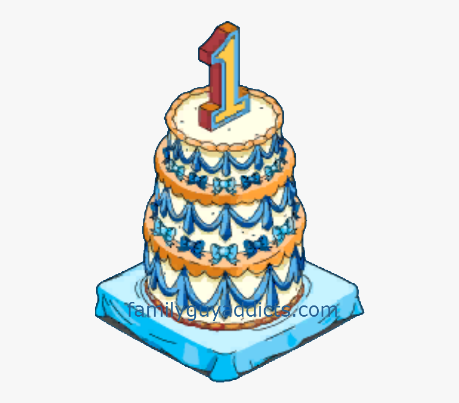 Happy Year And Clams Family Guy Addicts - 1 Year Cake Png, Transparent Clipart