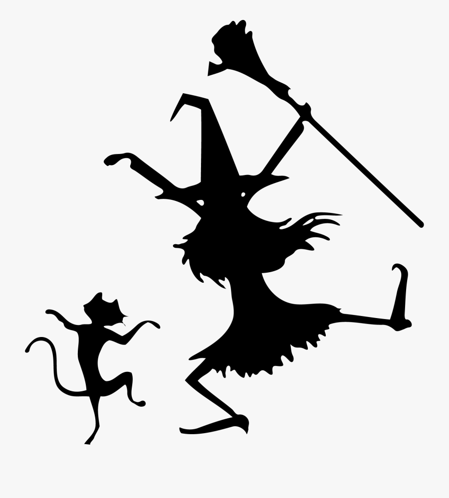 Halloween Dance Cliparts - Halloween Dancing Witch, Transparent Clipart