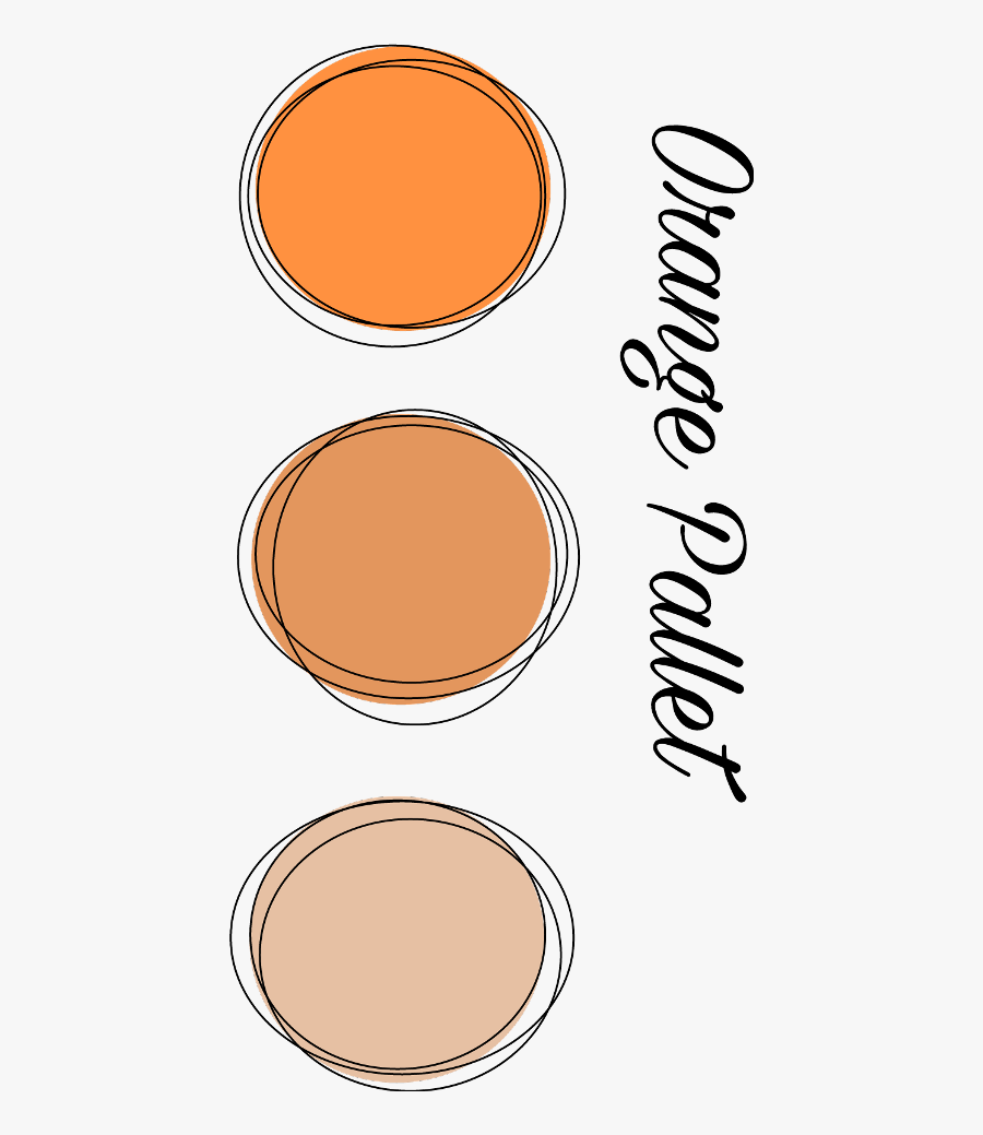 Orange Pallet Pantone Circle Freetoedit Scorange - Circle, Transparent Clipart