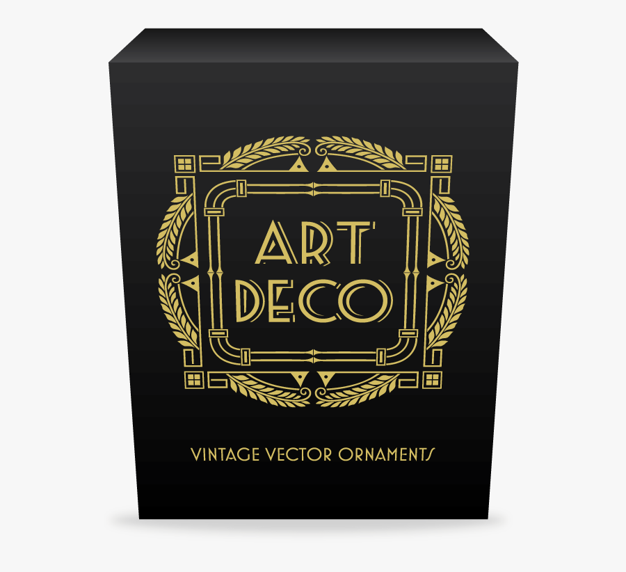 Art Deco Packaging, Transparent Clipart
