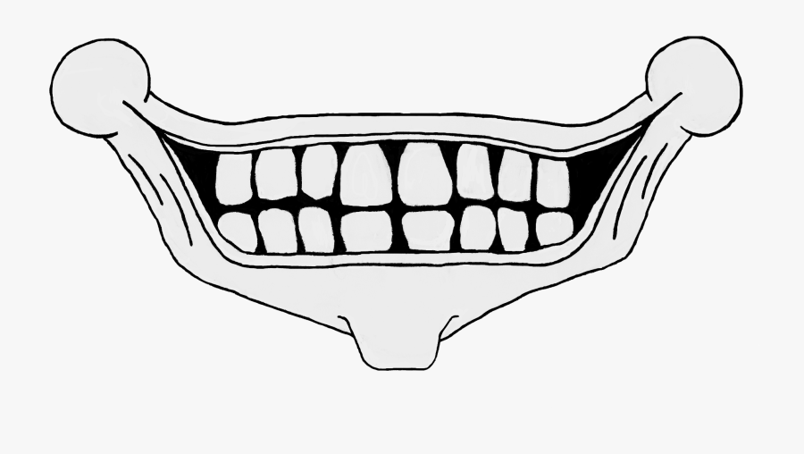 Transparent Scary Mouth Clipart - Creepy Smile Png, Transparent Clipart