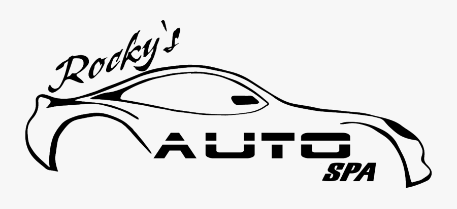 Porto - Car Spa Logo Black And White, Transparent Clipart