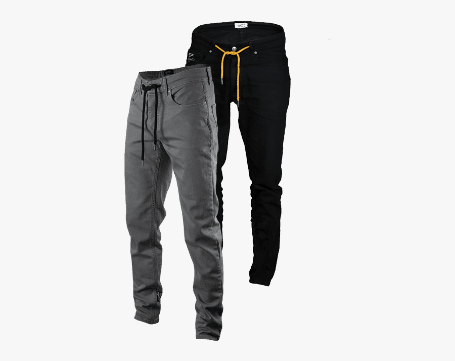Etre Fort Jeans Ef J2 Grey And Black - Trousers Png, Transparent Clipart