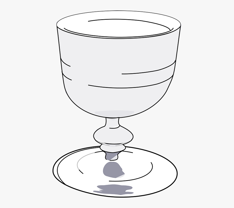 Wine Glass, Gray, Empty - Wine Glass, Transparent Clipart