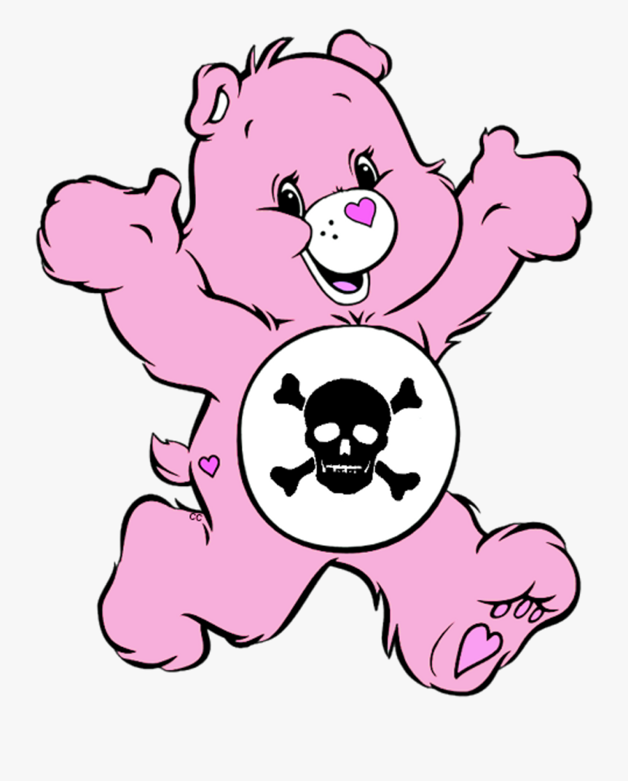Pink Carebear Gore Aesthetic Freetoedit Clipart , Png - Teddy Bear Colorıng Sheet, Transparent Clipart