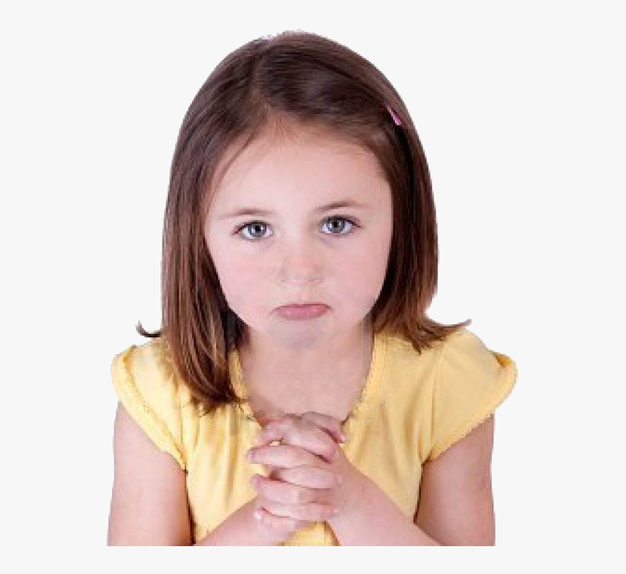 Transparent Child Nap Clipart - Little Girl Begging, Transparent Clipart