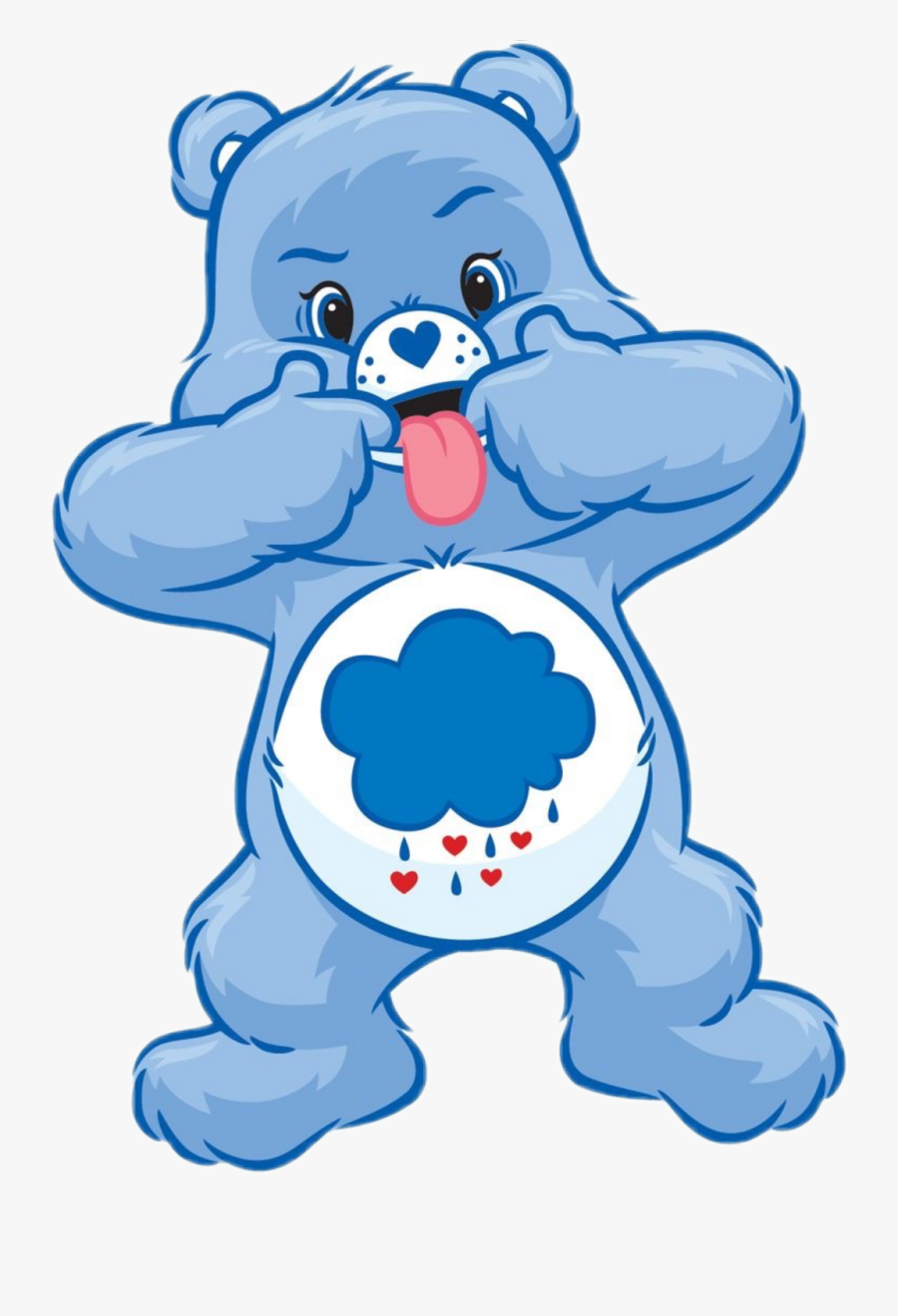 Grumpy Bear Care Bear Clipart , Png Download - Sad Blue Care Bear, Transparent Clipart