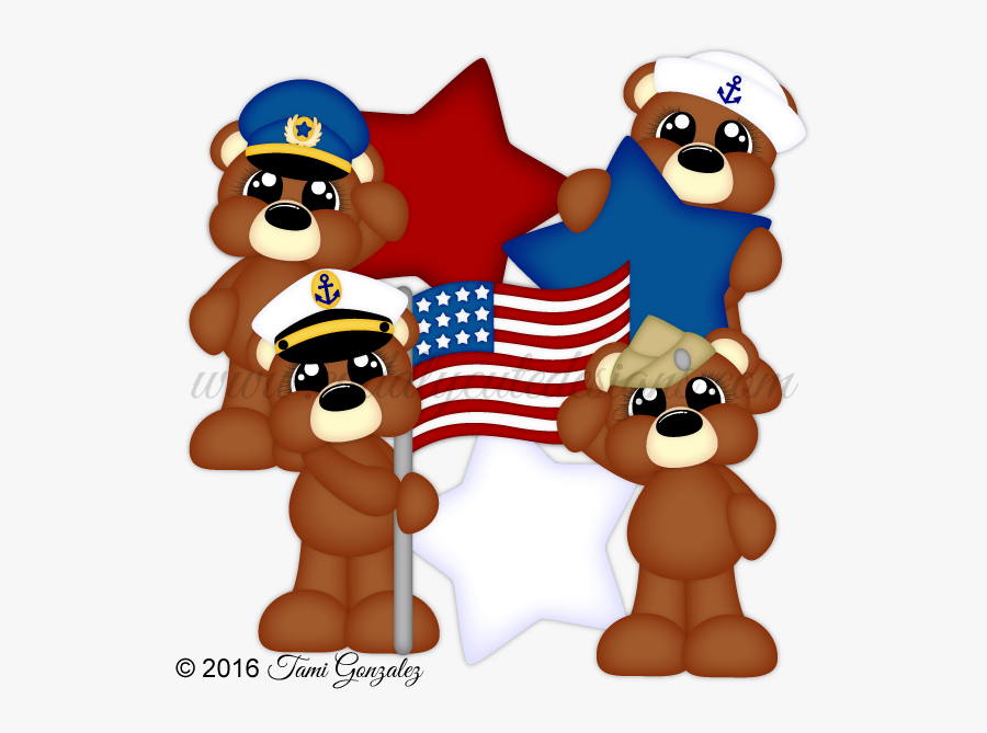 Transparent Sleeping Bear Clipart - Military Bear Clipart, Transparent Clipart