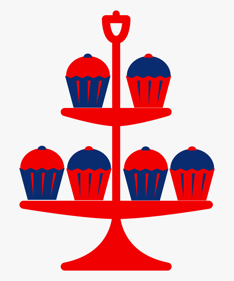 Jubilee Cake Stand Red - Cake Stand Clipart Transparent, Transparent Clipart