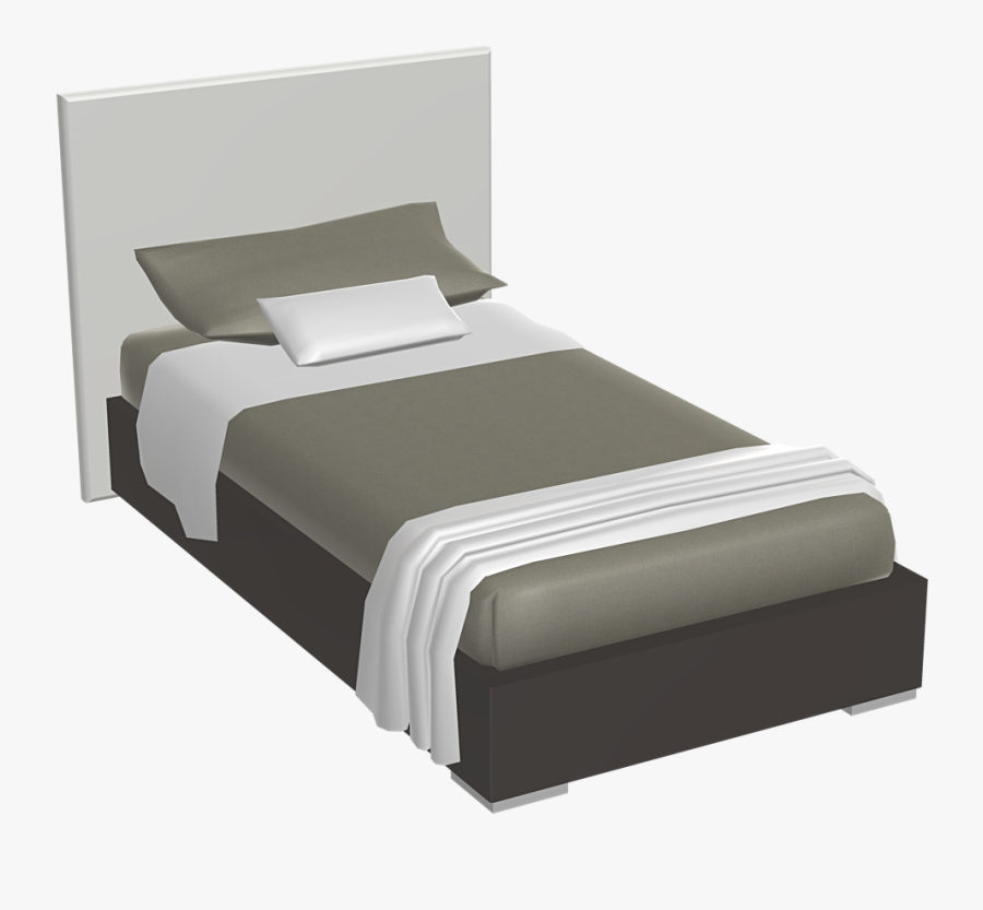 Transparent Bed Clipart Transparent - Single Bed In Revit, Transparent Clipart
