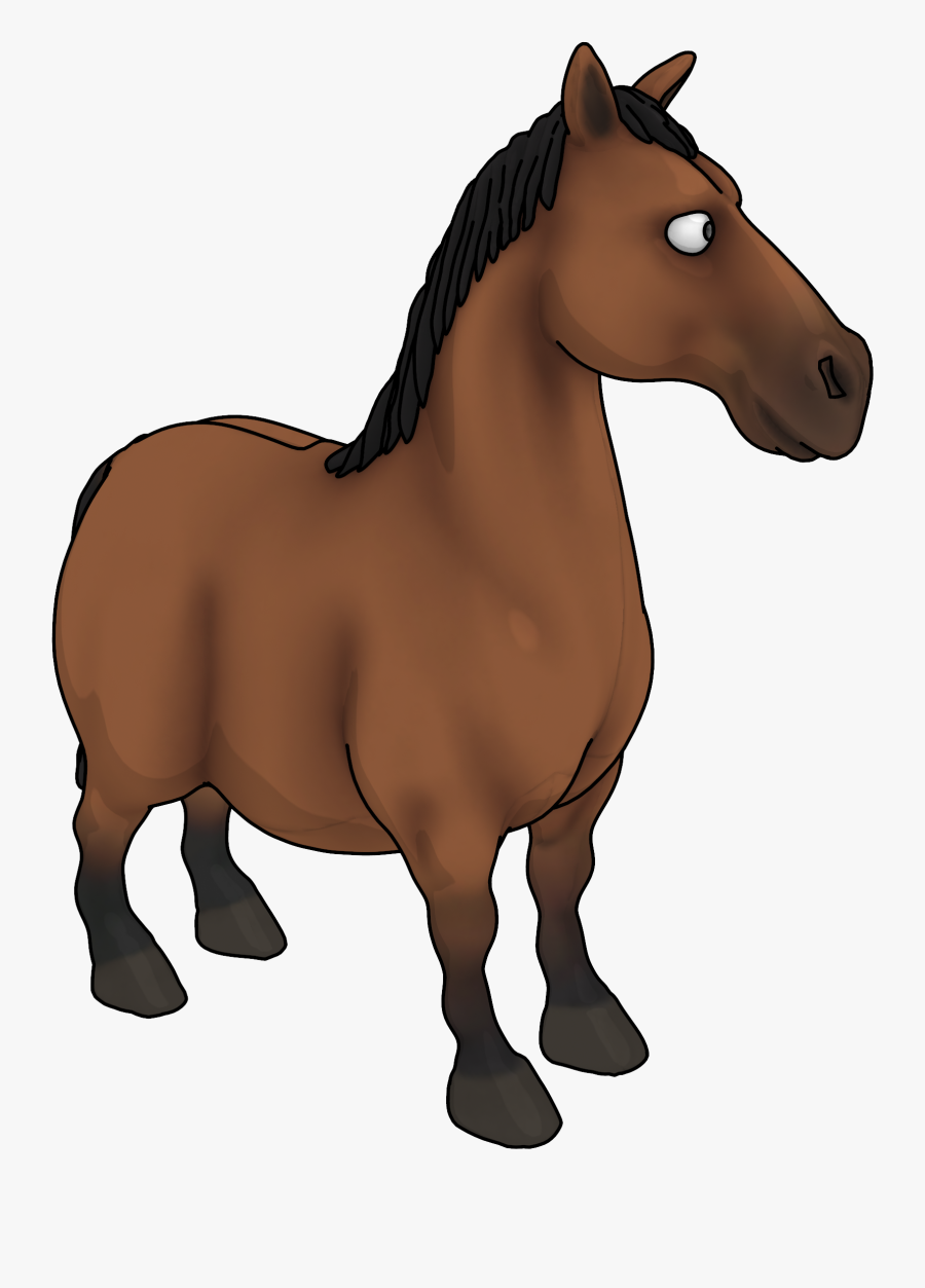 Horse V1 Side Clipart Png - Mane, Transparent Clipart