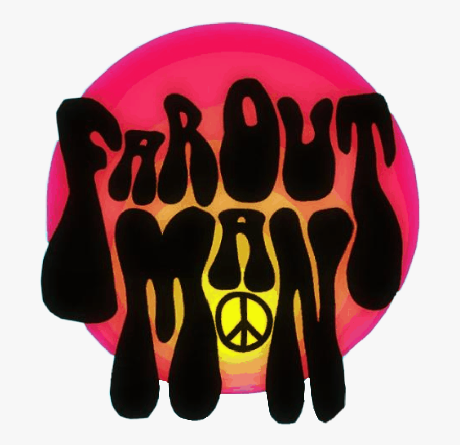 #tumblr #groovy #70’s #aesthetic #vsco #freetoedit - Hippie Far Out Man, Transparent Clipart