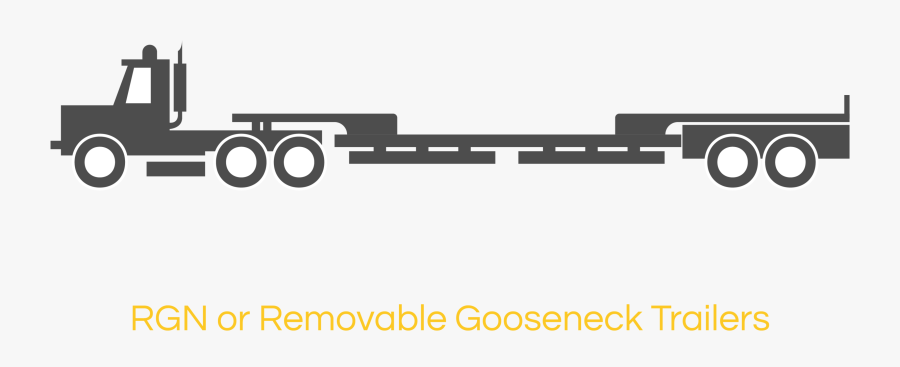 Rgn Trailer Illustration - Gooseneck Trailer Clip Art, Transparent Clipart