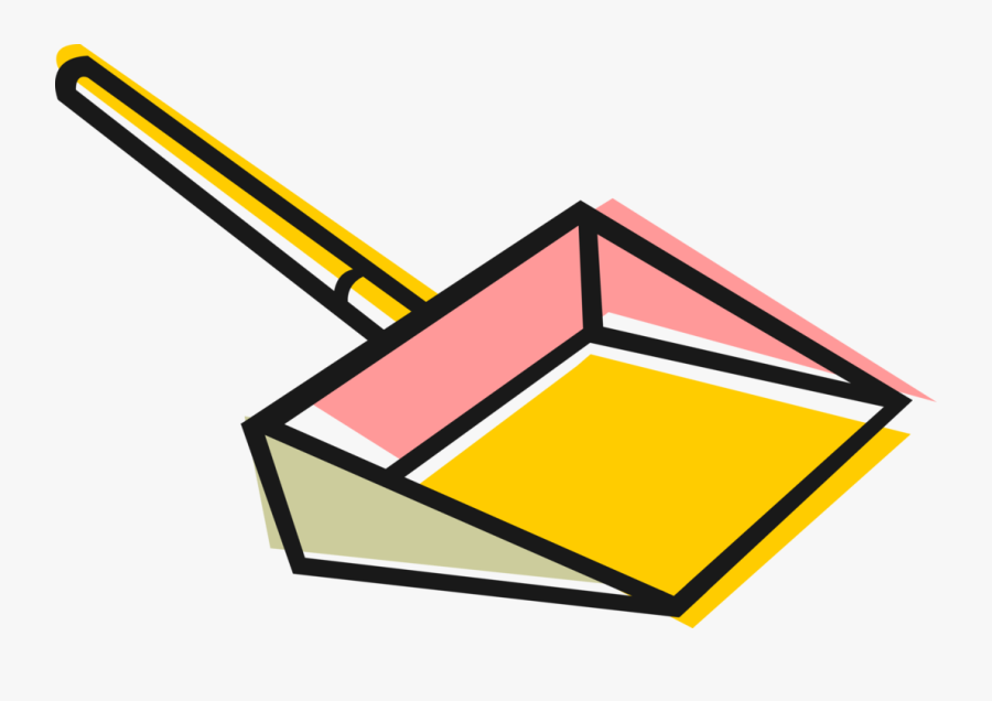 Vector Illustration Of Dustpan Cleaning Utensil For - Dustpan Clipart, Transparent Clipart