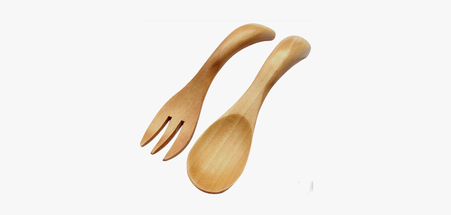 Clip Art Wooden Spoon Fork Tableware - ช้อน ส้อม ไม้ Png, Transparent Clipart