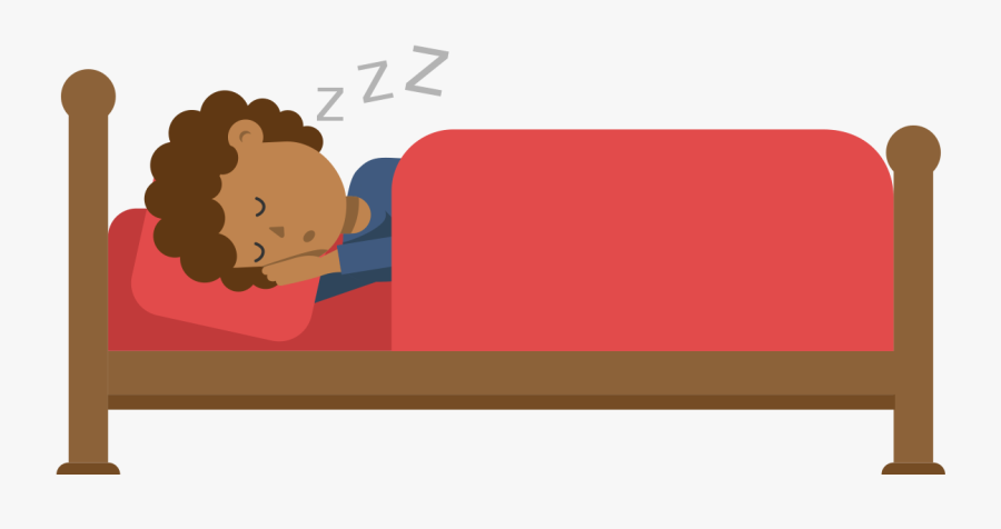 Open Cartoon Bed - Sleeping Cartoon Png, Transparent Clipart