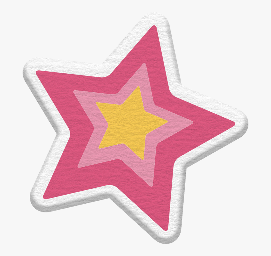 Stars Pink Printable, Transparent Clipart