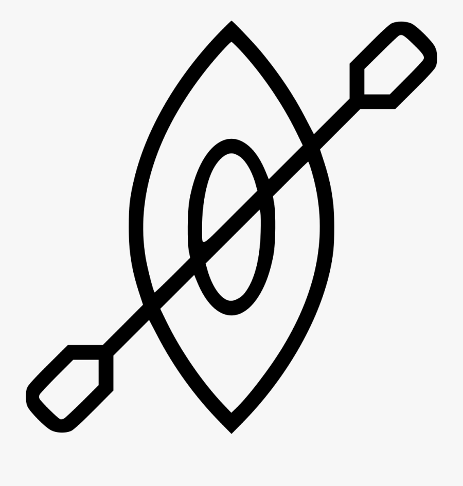Canoe Paddle Sail Sailing Boat Boating Water - Kayak Para Colorear, Transparent Clipart