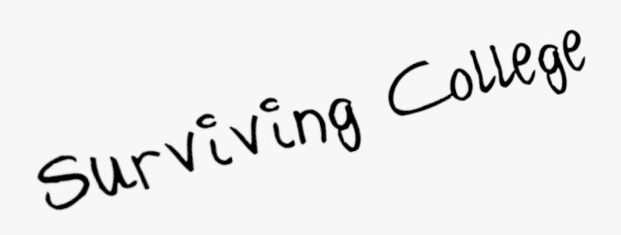 Surviving-college - Calligraphy, Transparent Clipart