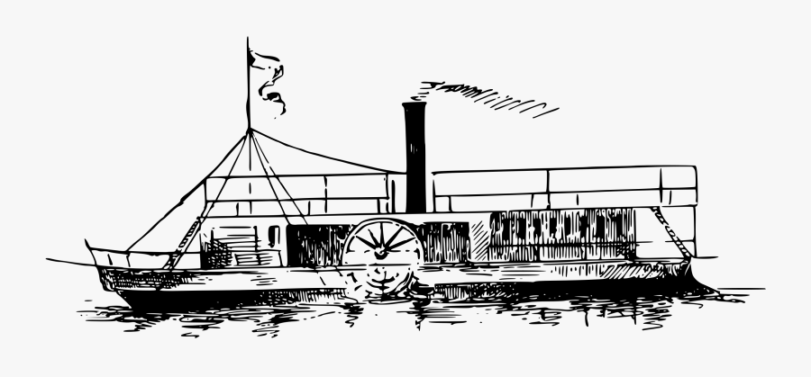 Paddle Steamer Clip Arts - Paddle Steamer Boat Clipart, Transparent Clipart