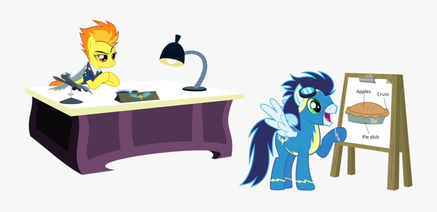 Transparent School Desk Clipart - My Little Pony Office, Transparent Clipart