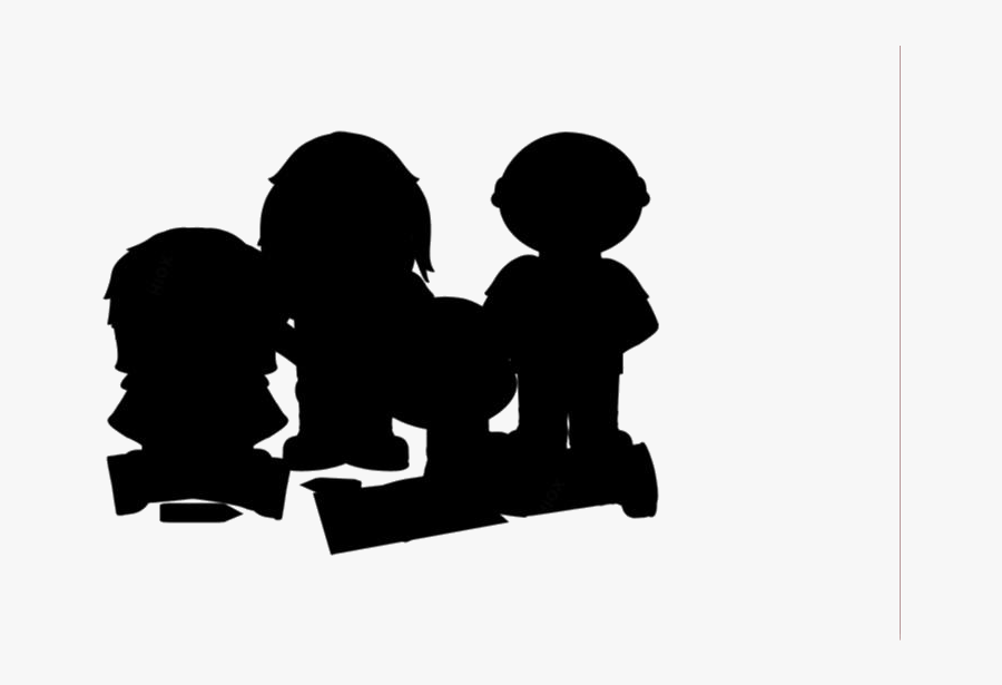 Transparent Group Kids Clipart, Group Kids Png Image - Silhouette, Transparent Clipart