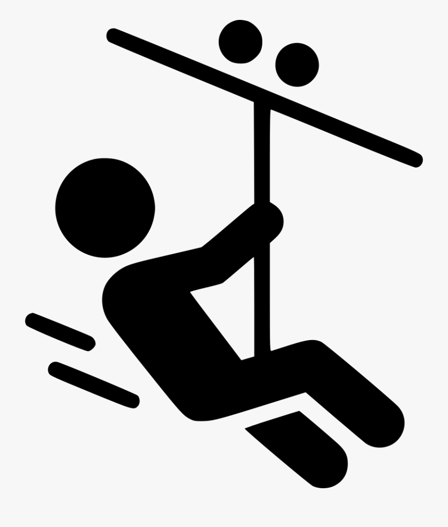 Svg Black And White Line Svg Png Icon Free Download - Zipline Icon Png, Transparent Clipart