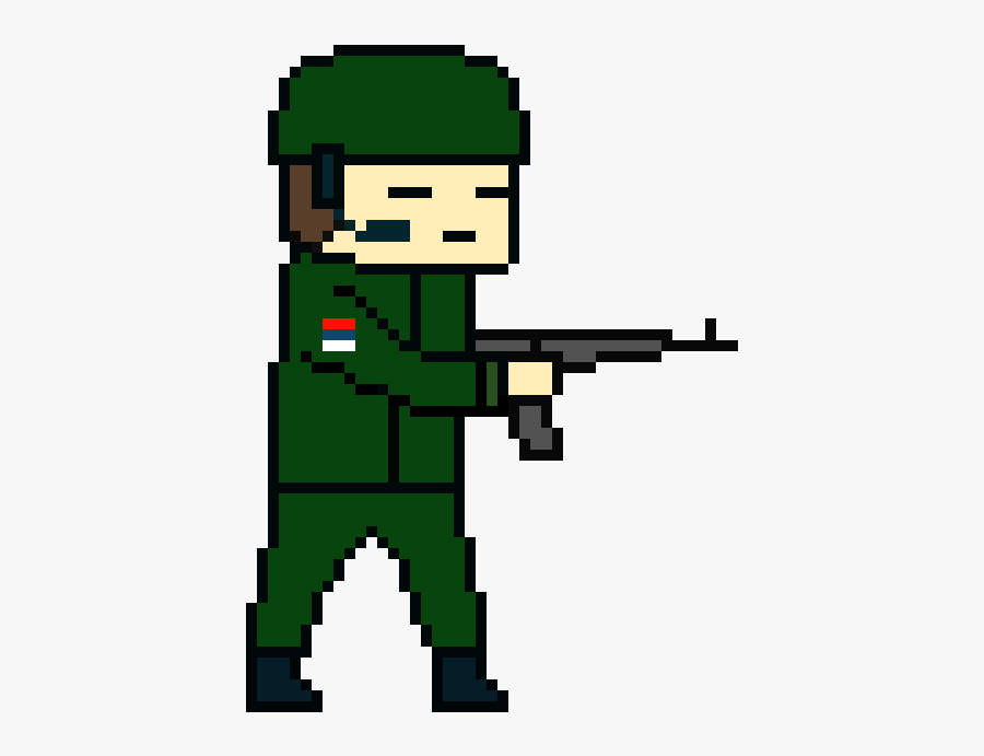 Serbian Soldier Pixel Art - Rocket Ship Pixel Art Png, Transparent Clipart