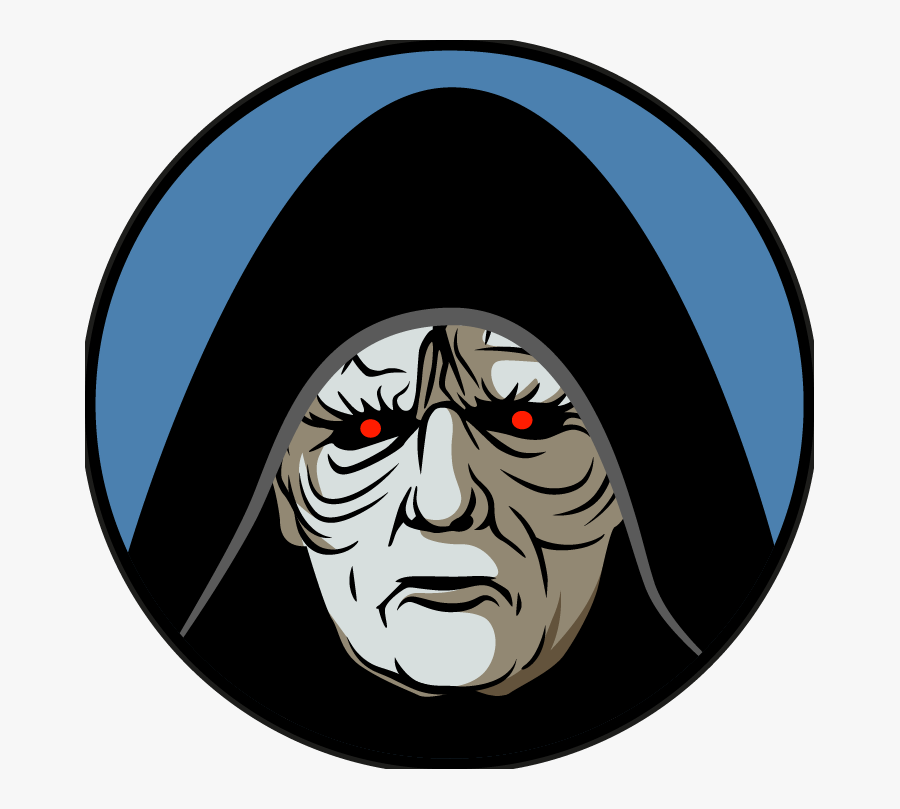 Picking Star Wars Character - Emperor Palpatine Face Clipart, Transparent Clipart
