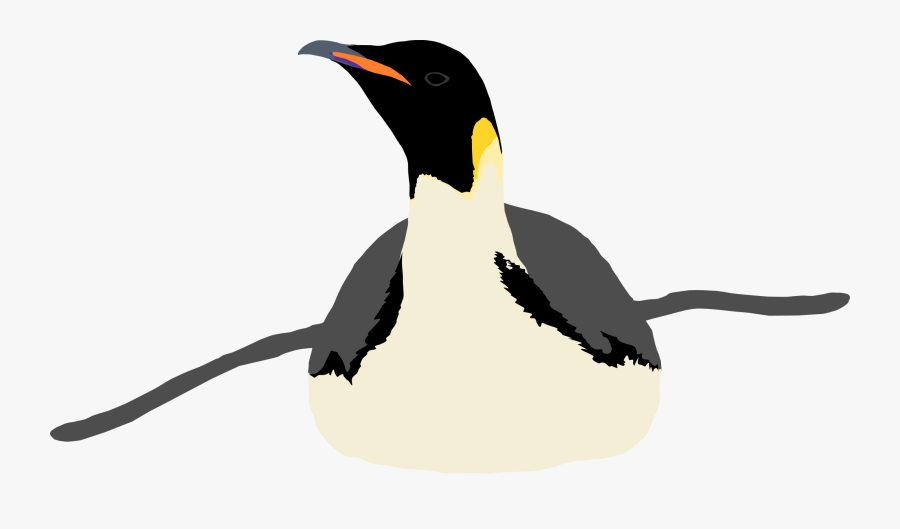 Emperor Penguin By Michell Vall Emperor Penguin By - Penguins Sliding On Their Bellies, Transparent Clipart