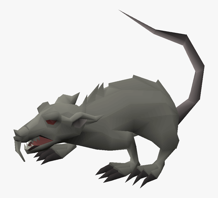 Giant Sewer Rat - Runescape Rat, Transparent Clipart