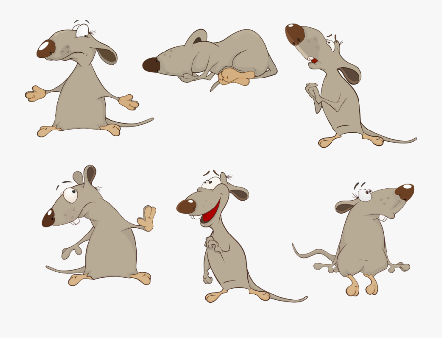 Brown Rodent Rat Vector Mouse Cartoon Clipart - Rats Illustration Cute, Transparent Clipart