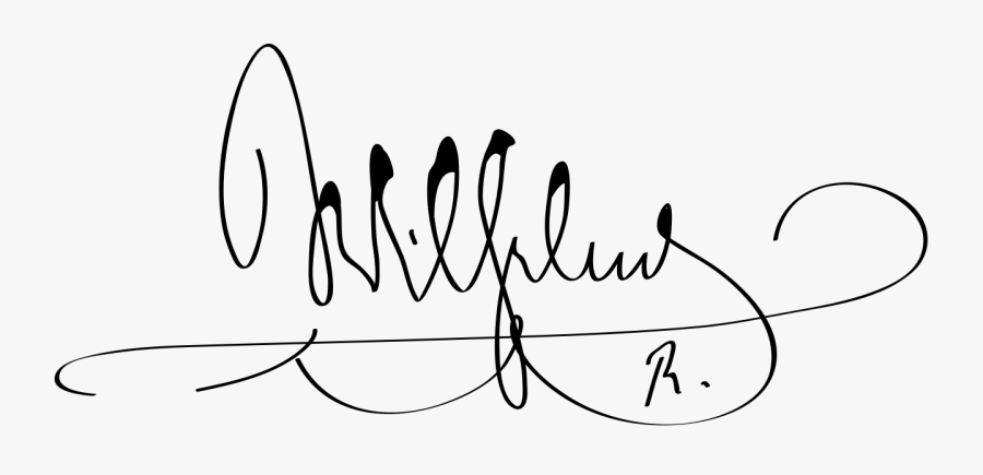 Wilhelm Ii, German Emperor Signature-, Transparent Clipart