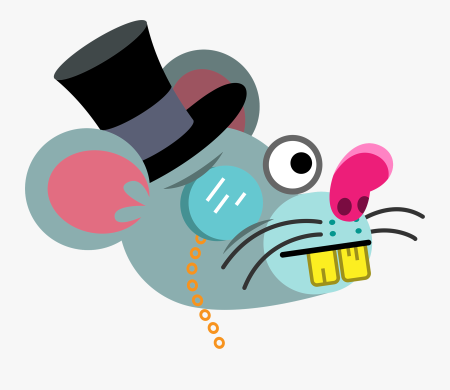 Here Are Some Details From The Nyc Emoji Series - Rat Monocle, Transparent Clipart