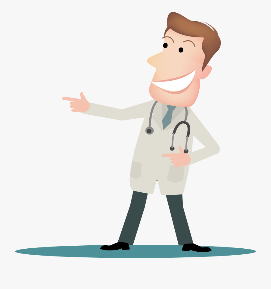 Physician Doctor Drawing Vector Male Cartoon Clipart - Doctor Cartoon Transparent Background, Transparent Clipart