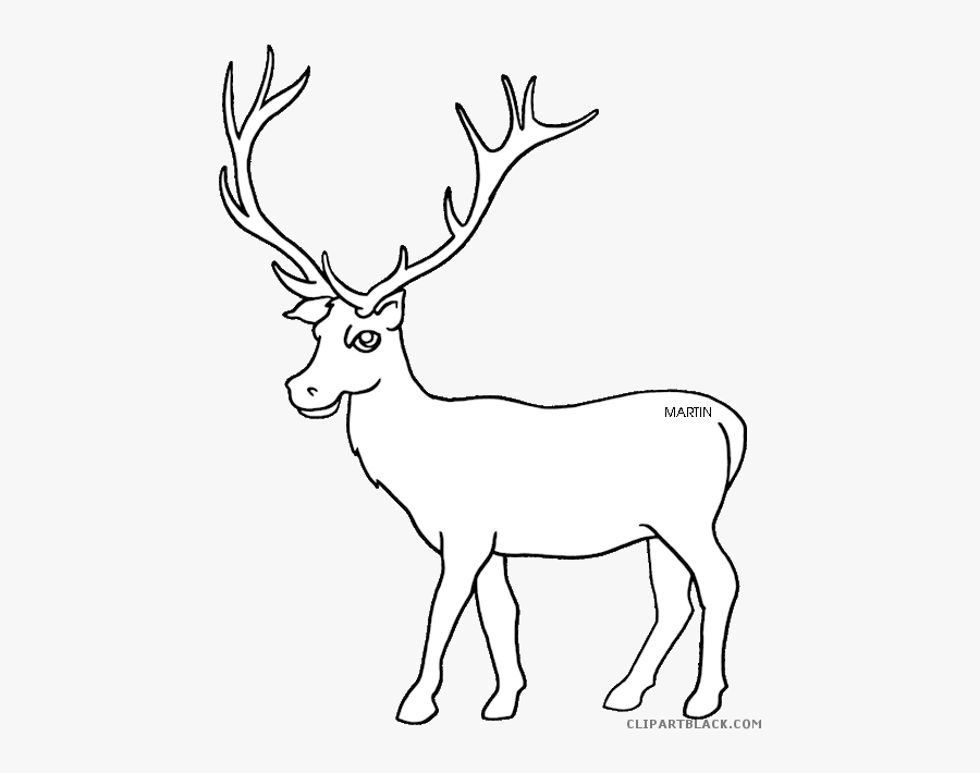 Elk Clipart Muscular - Elk Clipart Black And White , Free Transparent Clipa...