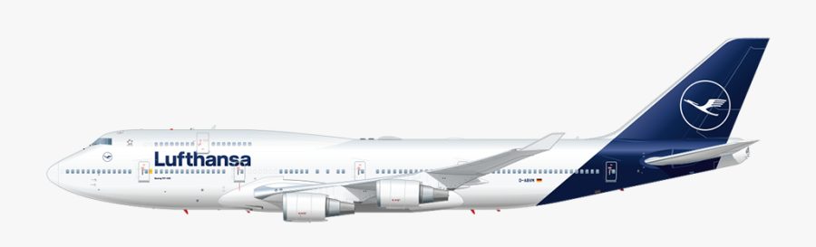Lufthansa Plane, Transparent Clipart