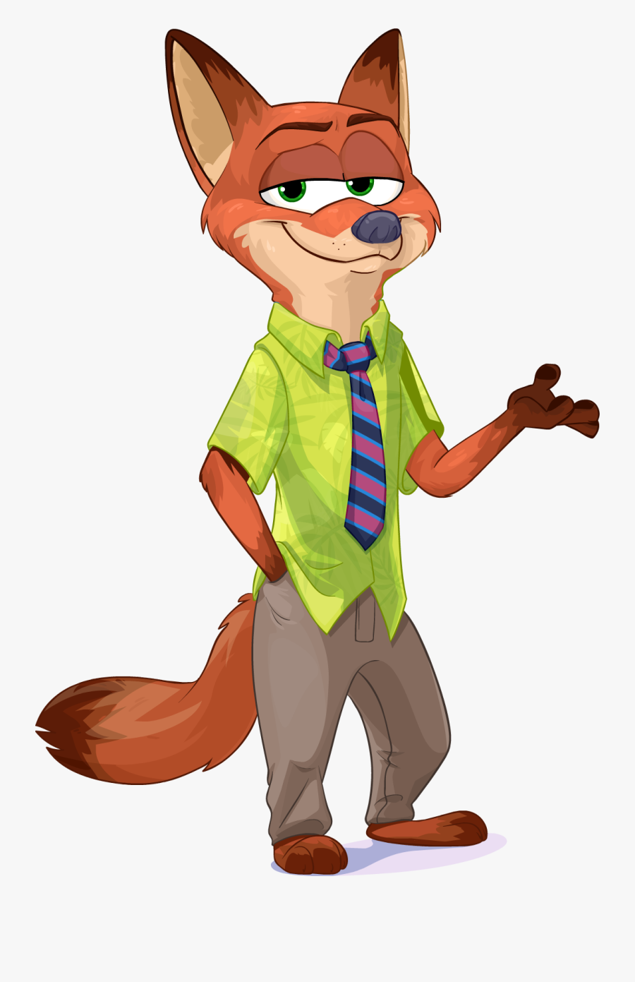 Transparent Nick Wilde Png - Zootopia Nick Wilde Png, Transparent Clipart