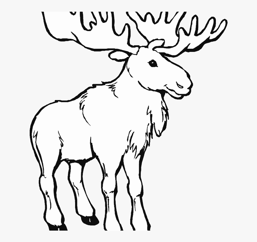 Transparent Moose Clipart Black And White - Printable Animal Clip Art Black And White, Transparent Clipart