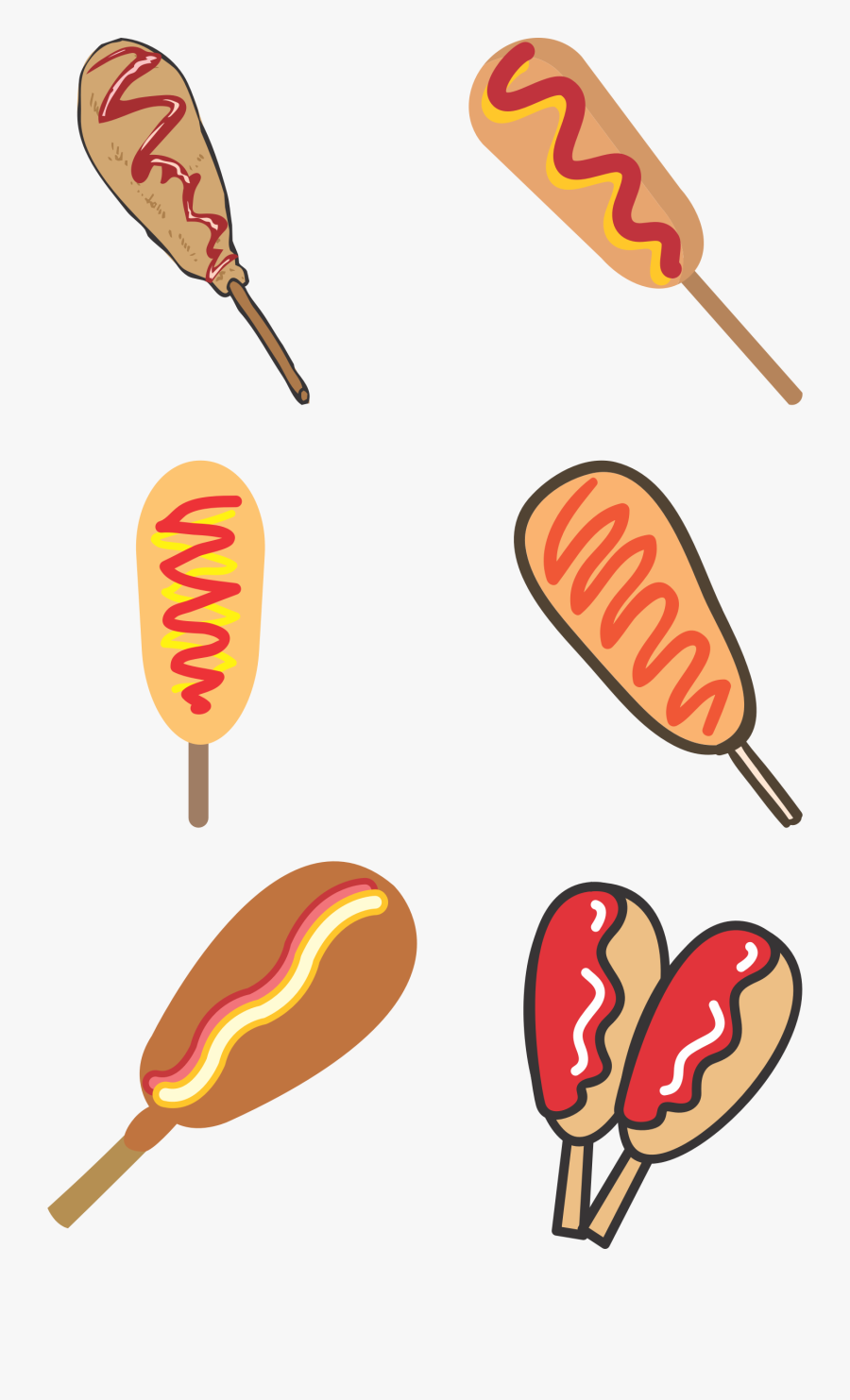 Clip Art Corn Dog Clipart - Gambar Kartun Corndog, Transparent Clipart